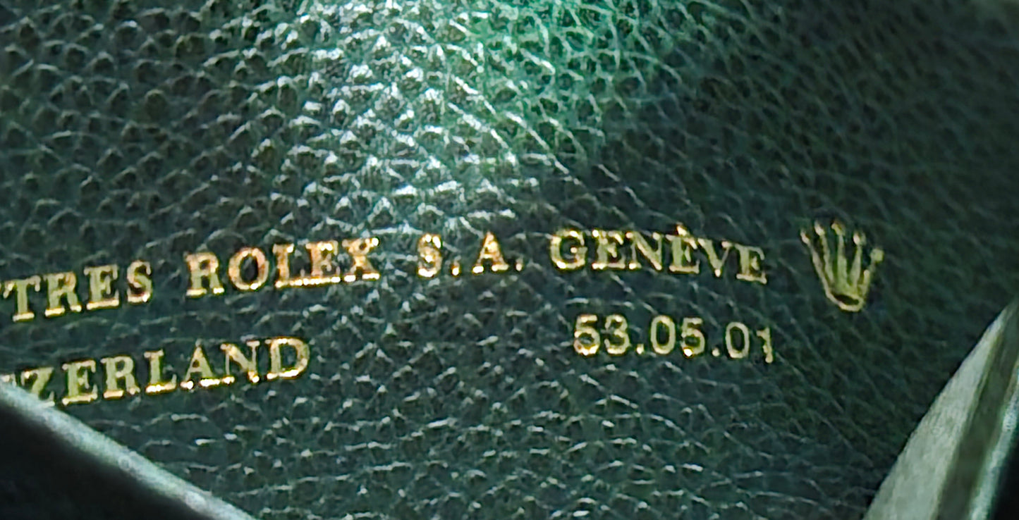 Rolex leather wallet - Green - 53.05.01