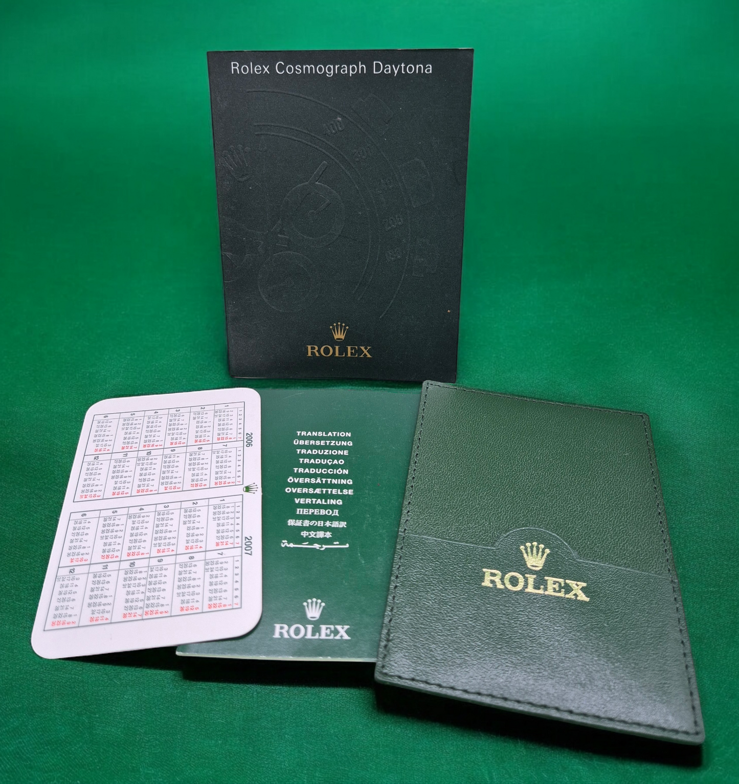 Rolex Cosmograph Daytona Instruction Manual 2006 + Wallet & other booklets