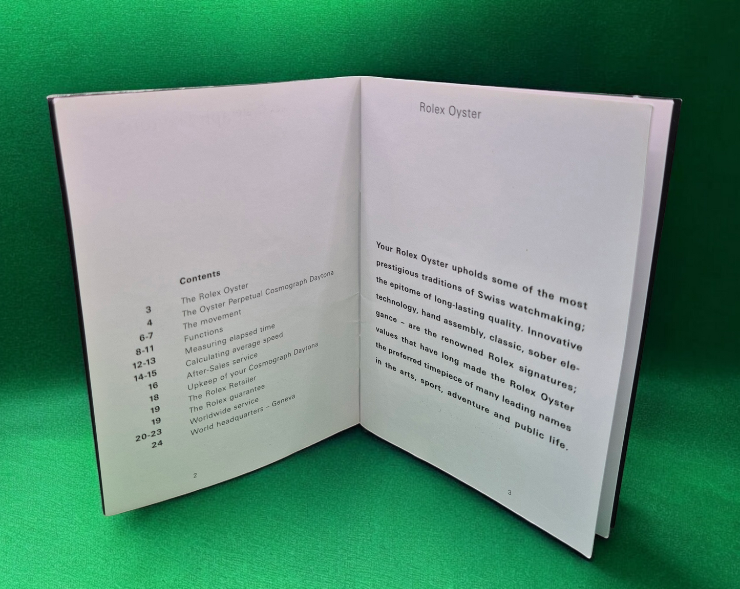 Rolex Cosmograph Daytona Instruction Manual 2006 + Wallet & other booklets