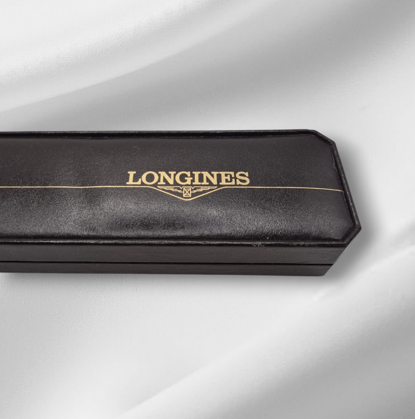 Vintage Longines Watch box 1980-1990s long box for strap watch Burgundy ref:275