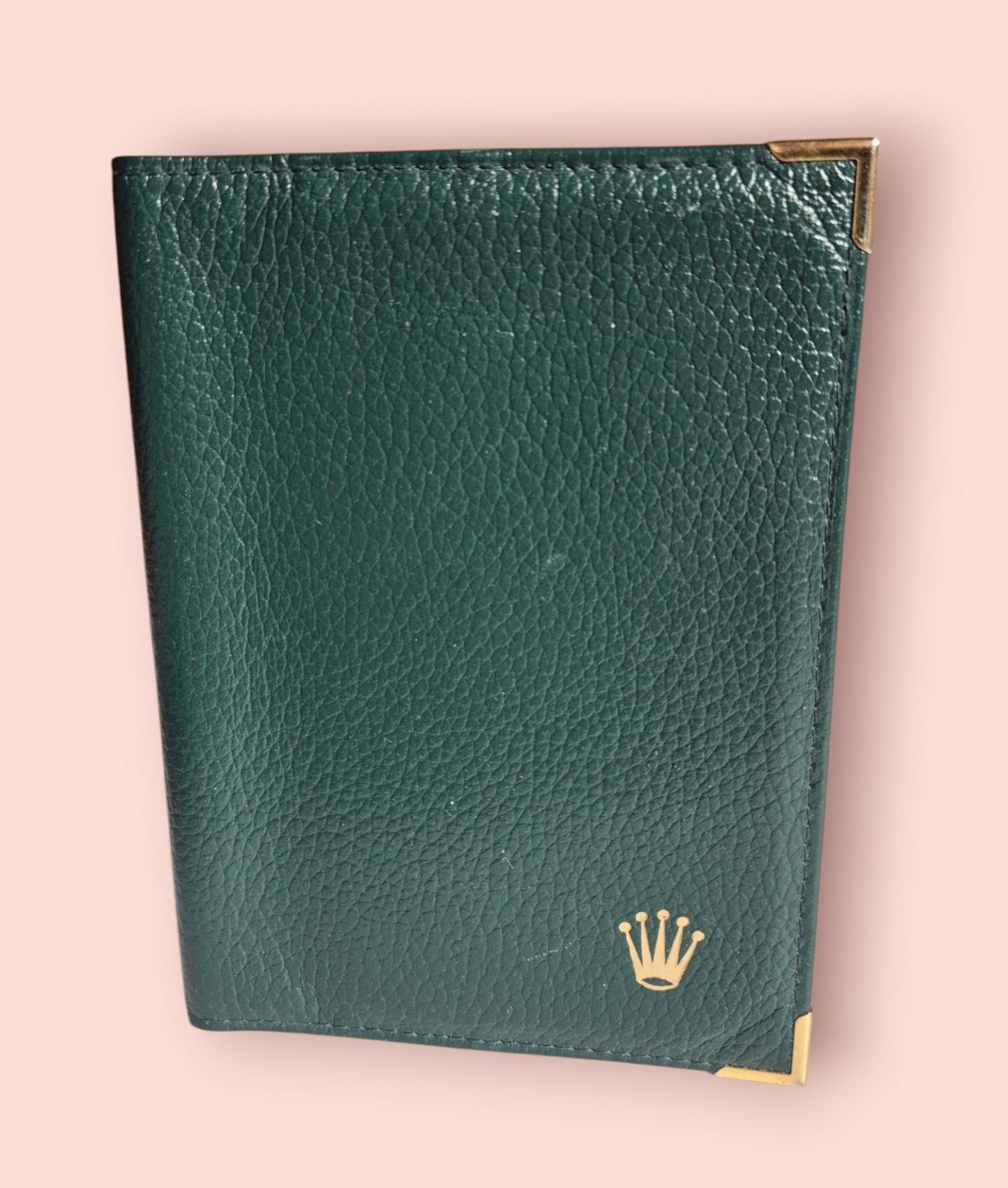 Rolex Document wallet green leather 68.08.55 + Rolex Handkerchief Circa 1980s-1990s