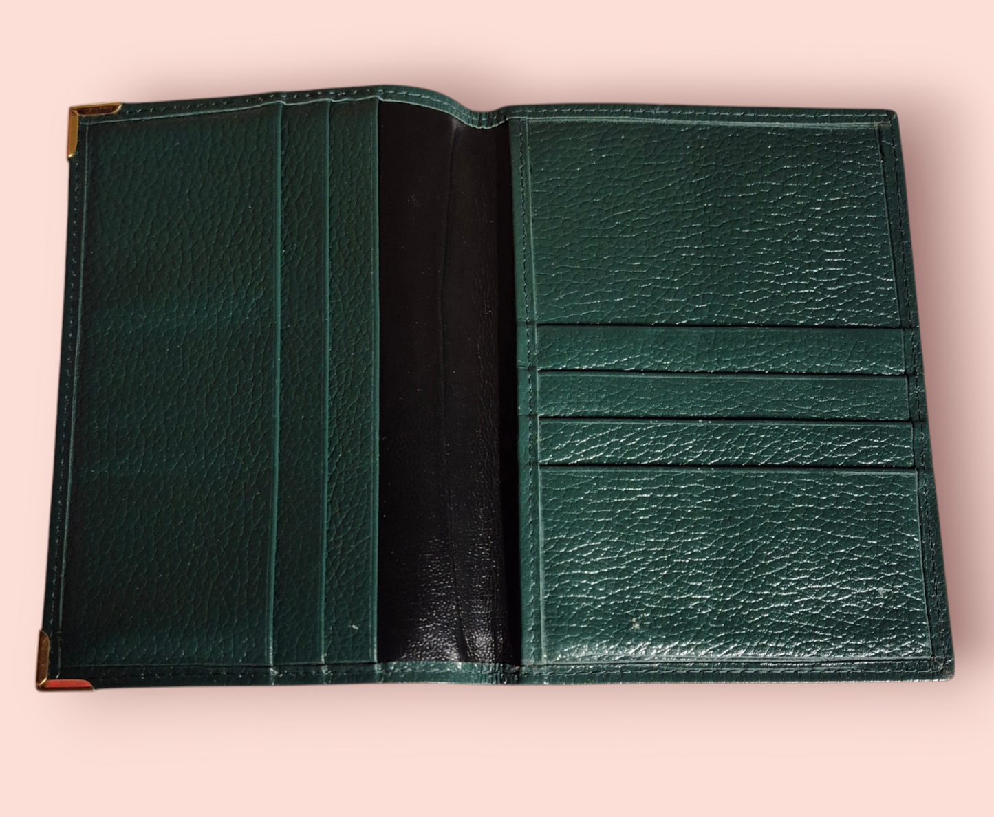 Rolex Document wallet green leather 68.08.55 + Rolex Handkerchief Circa 1980s-1990s