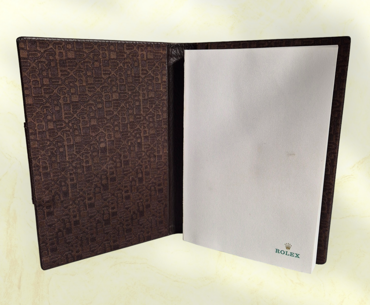 Rolex leather bound notebook A5 071.06.06 Circa 1990s