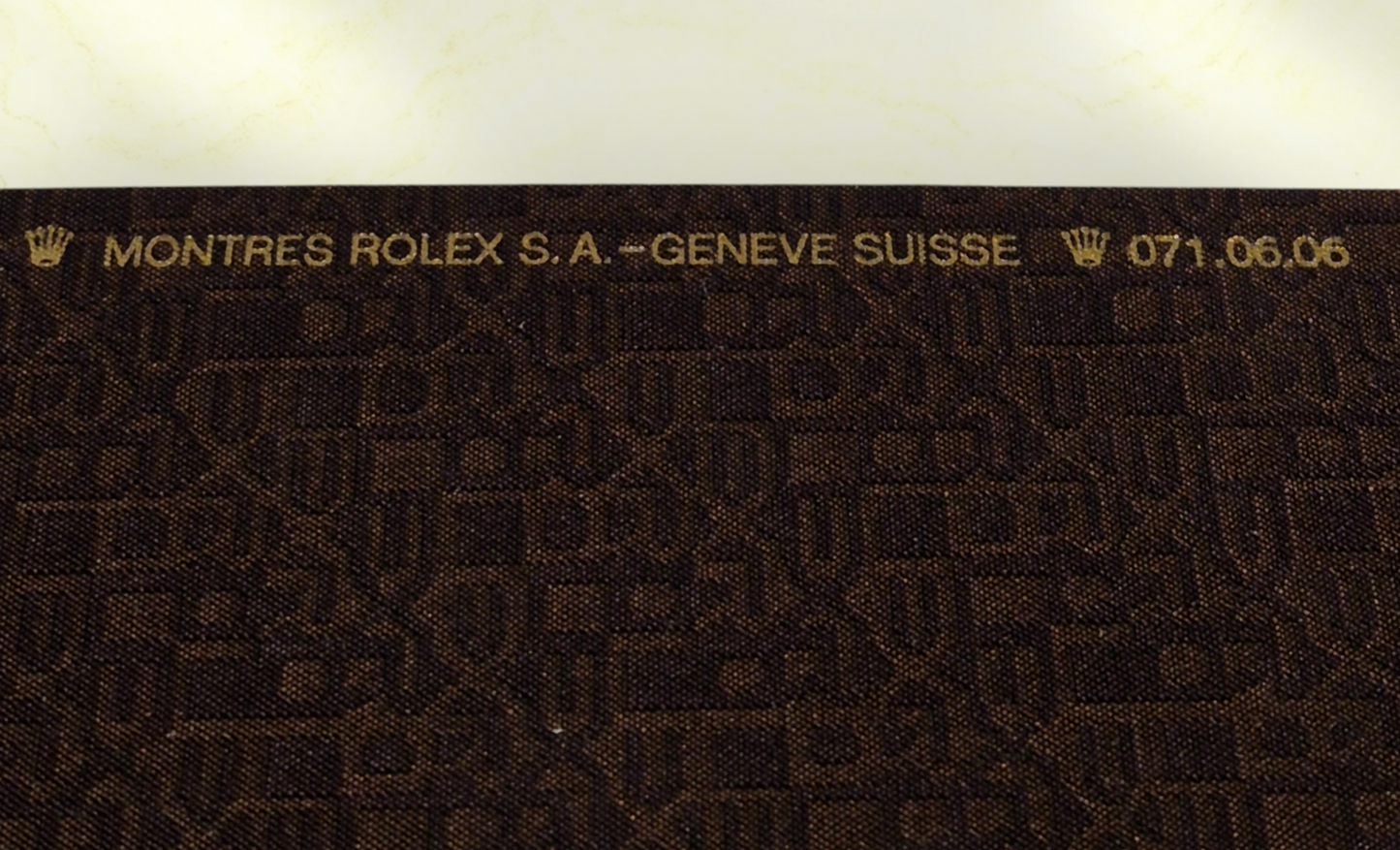 Rolex leather bound notebook A5 071.06.06 Circa 1990s