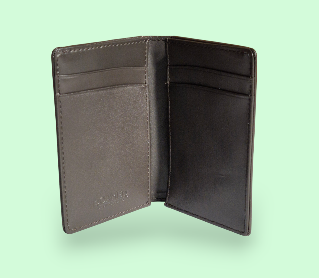 ROAMER of Switzerland Brown leather wallet - Slim card wallet
