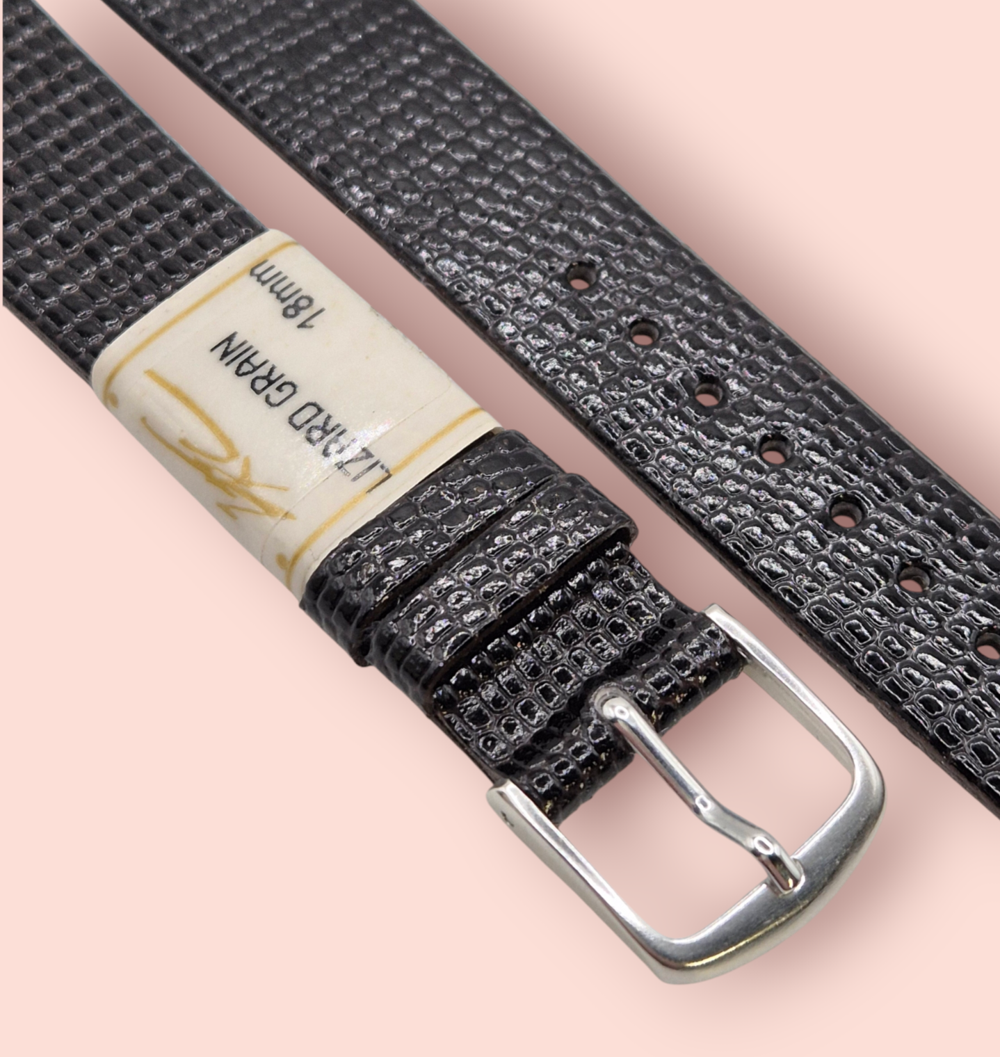 ZRC Dark Brown 18mm Watch strap Lizard Grain - 5780603