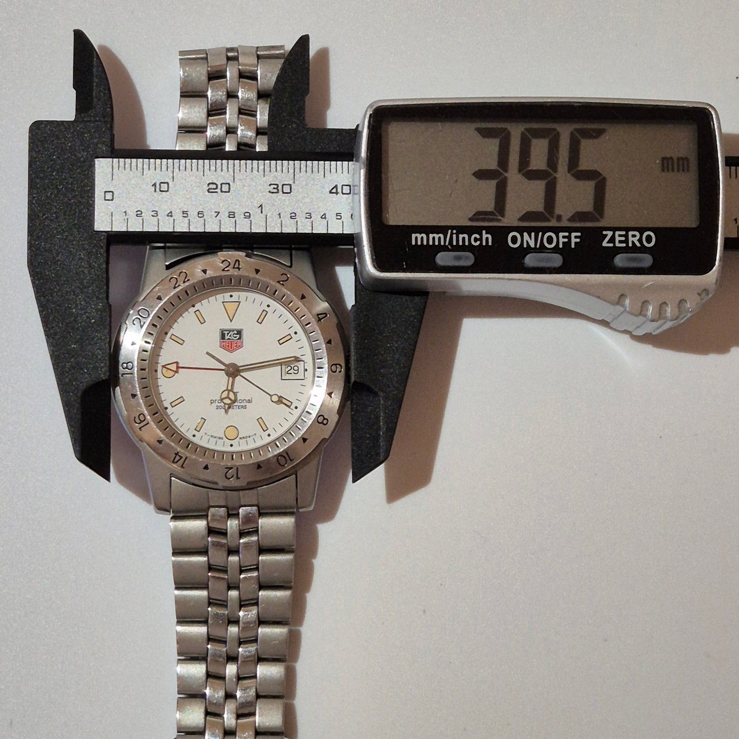 TAG Heuer WS1111 GMT 1500 Series Quartz Watch Box & Papers 1994