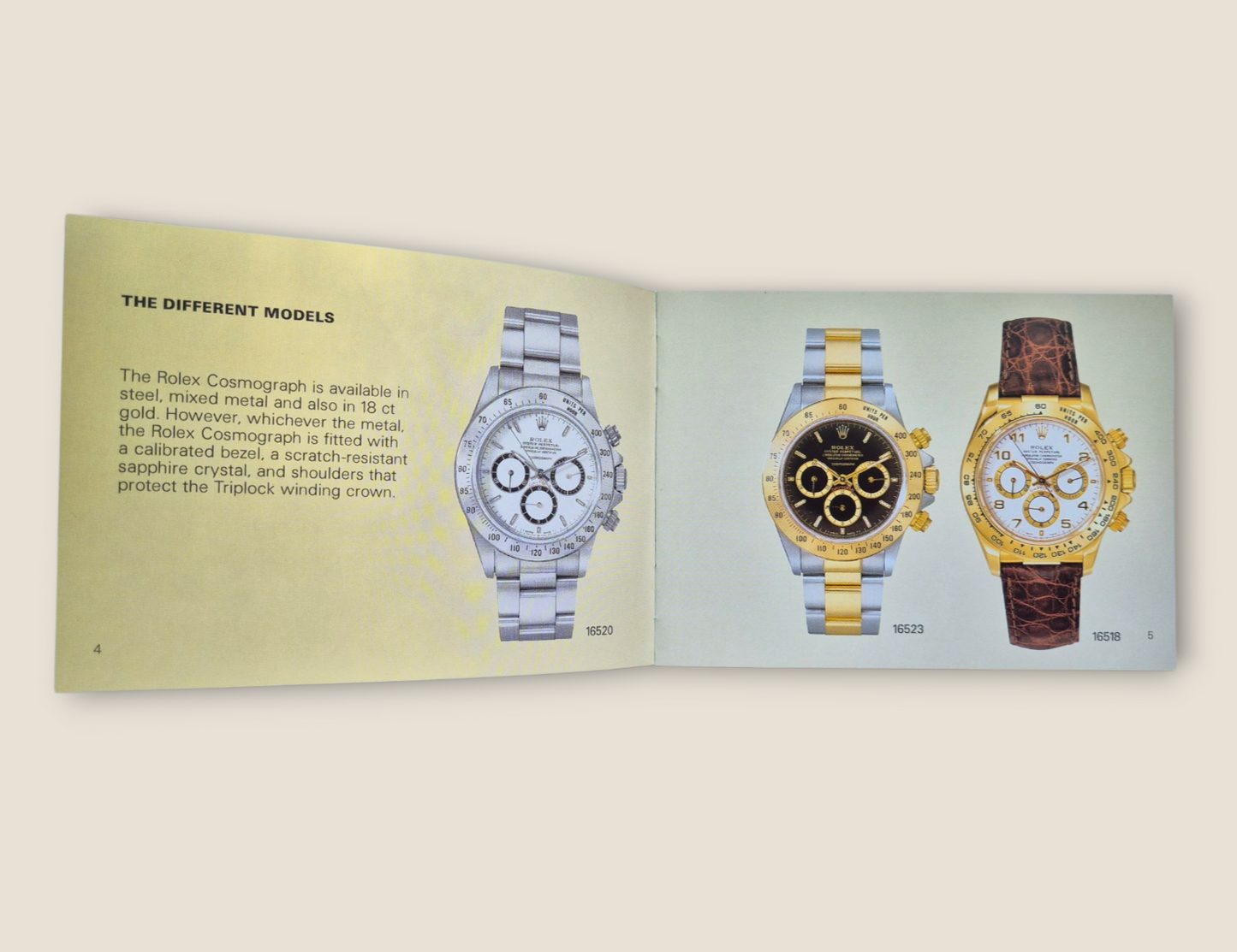 Rolex Cosmograph Daytona Instruction Manual 1998 596.22 Eng