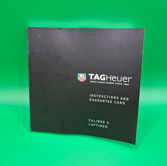 TAG Heuer Calibre S laptimer Instruction Manual E12317