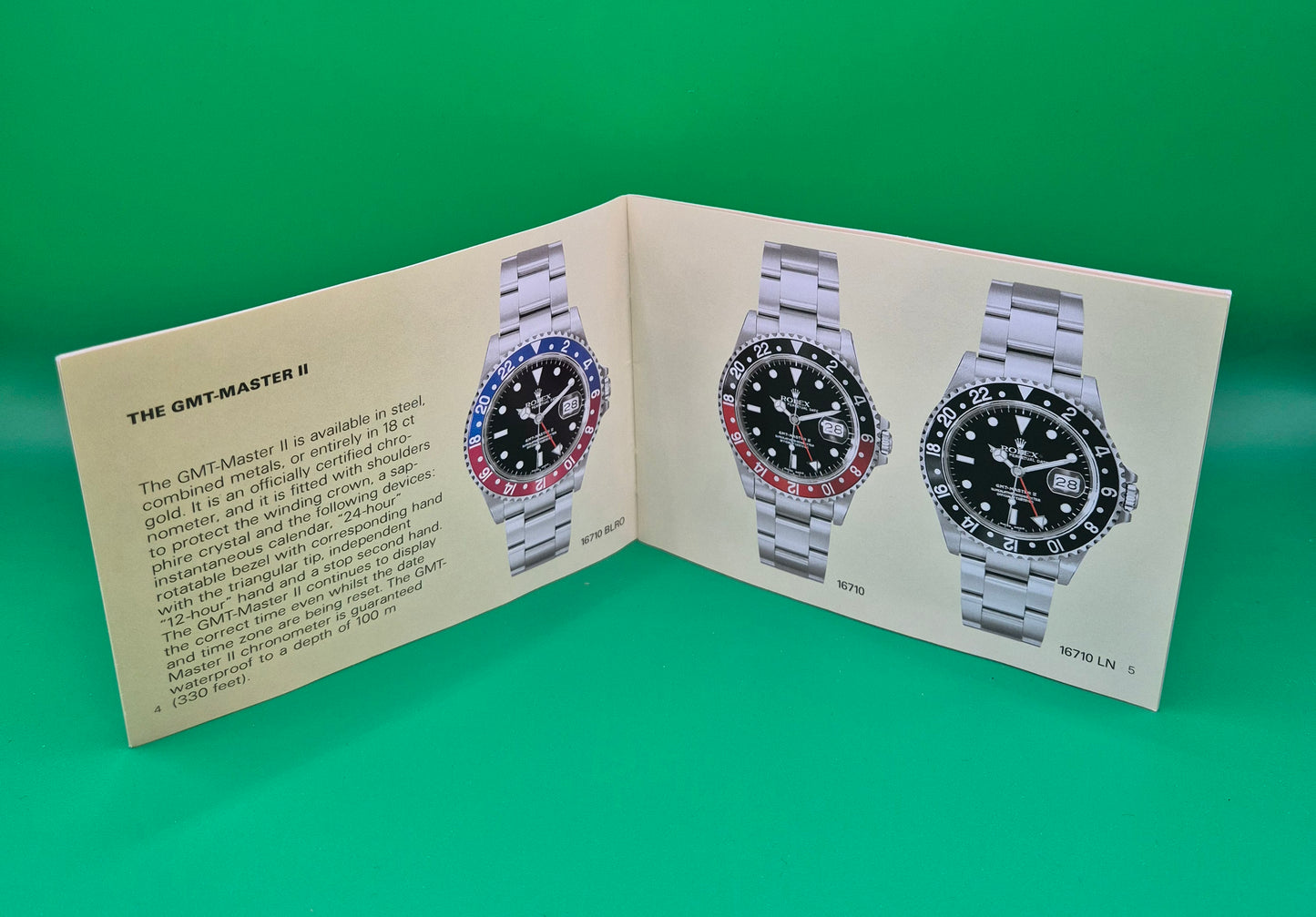 Rolex GMT Master Instruction Manual 2006