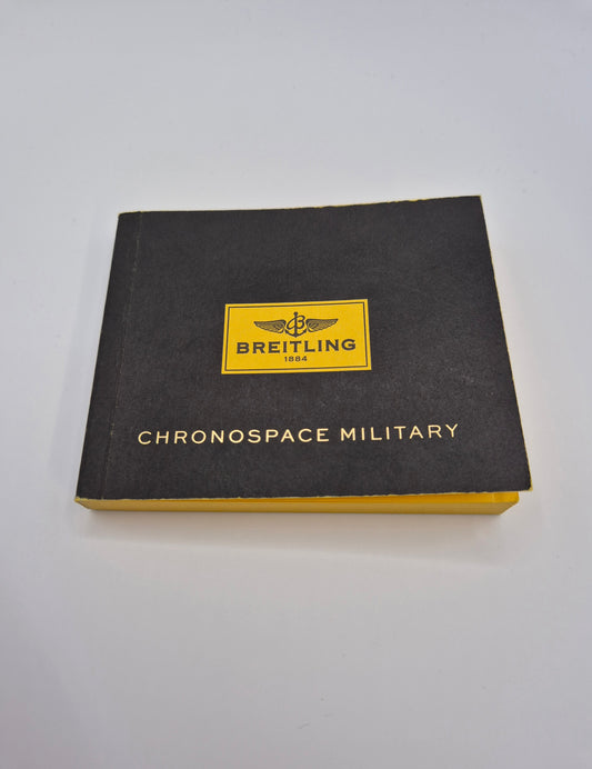 Breitling Chronospace Military Instruction Manual CHMI.1403