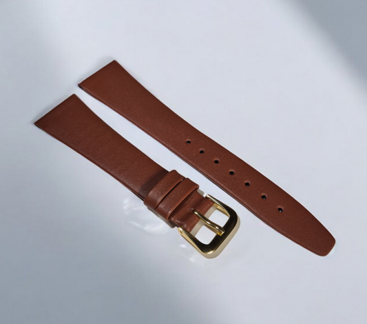 20mm Flat Calf leather watch strap