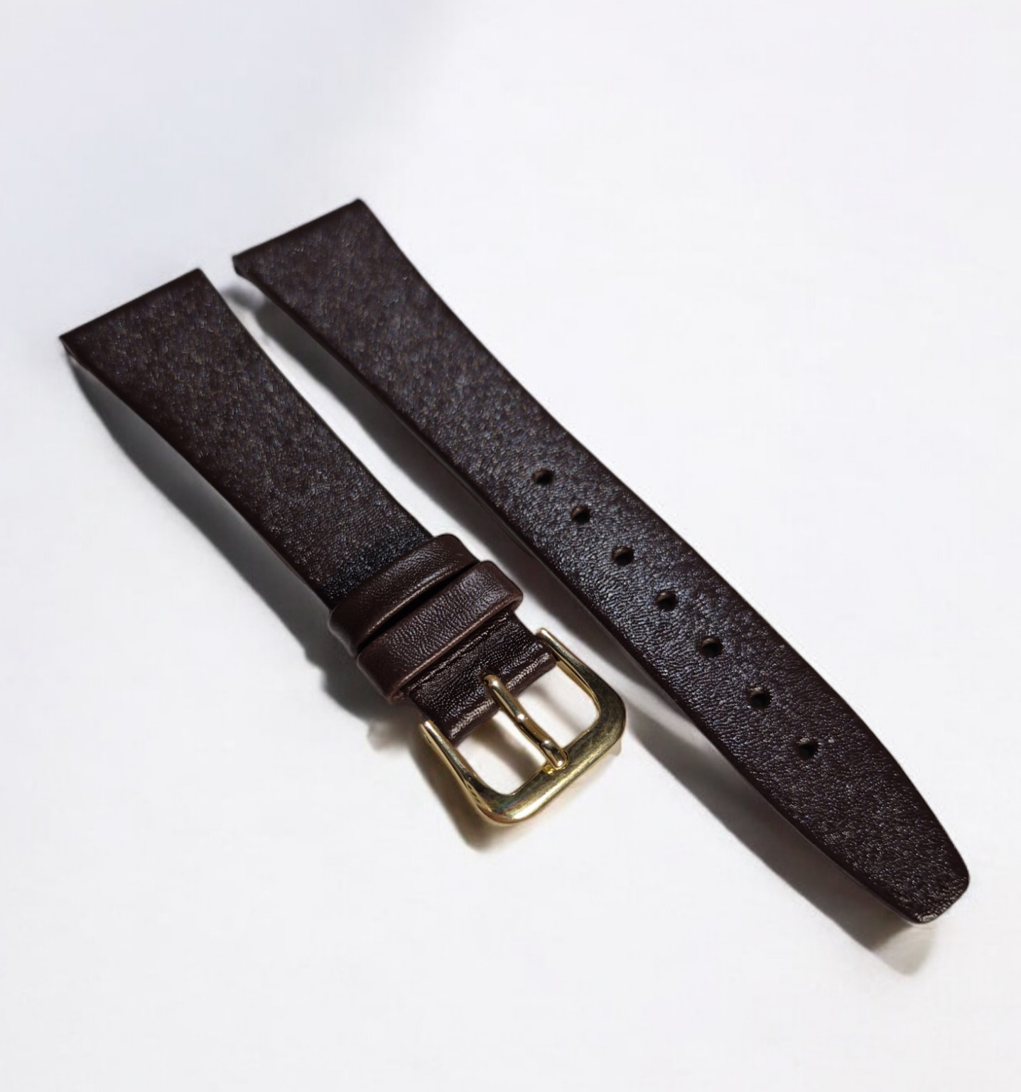 20mm Flat Calf leather watch strap