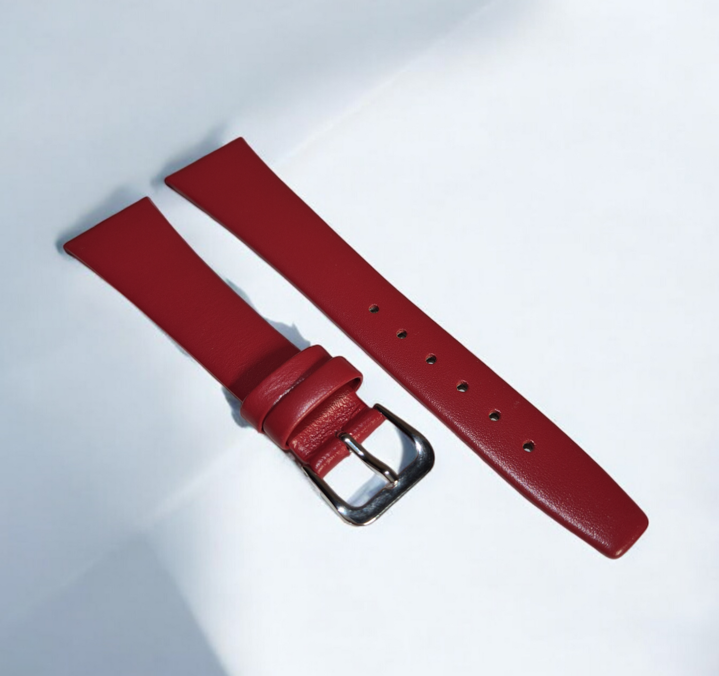 20mm Flat Calf leather watch strap