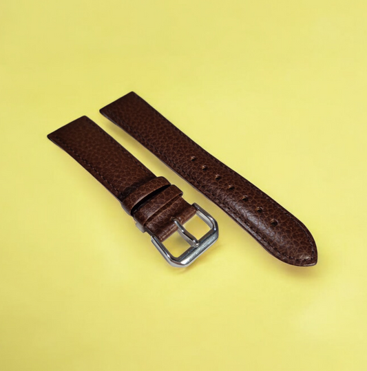 Condor Adria Medium Brown 20mm Watch strap Buffalo Grain