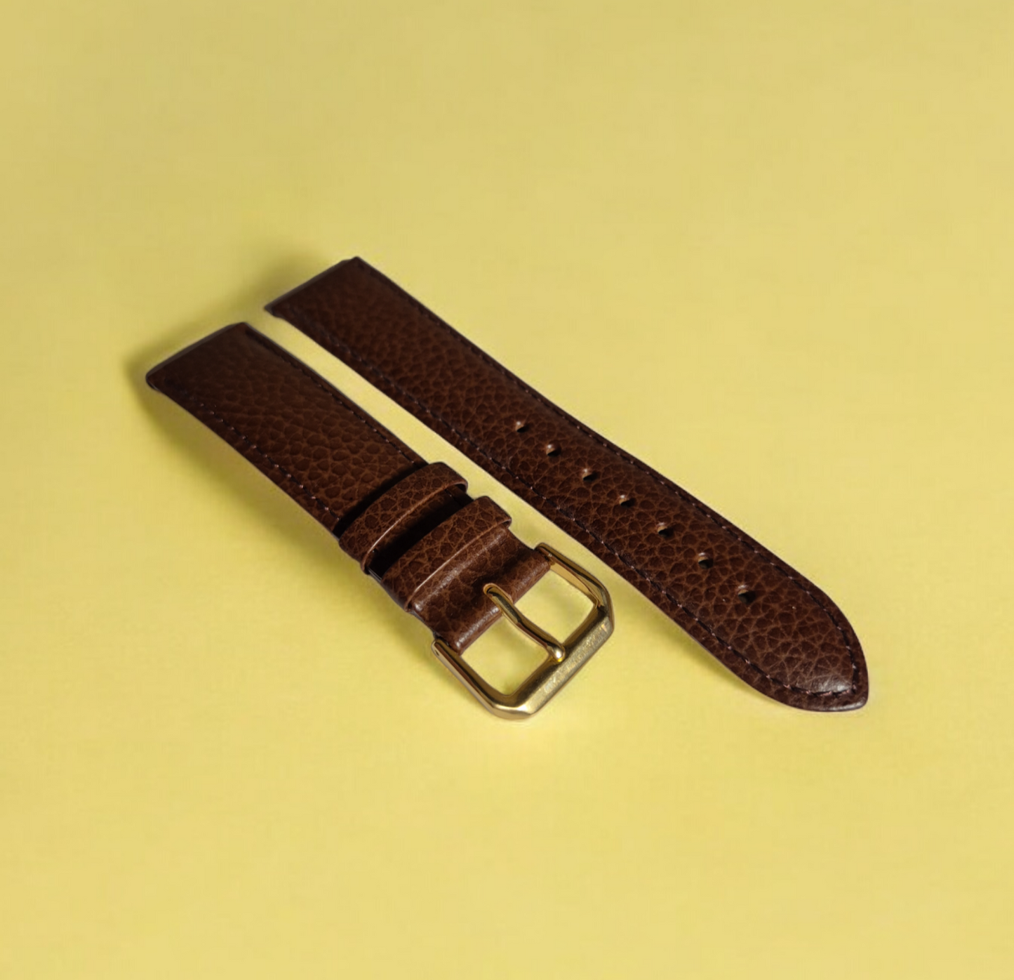 Condor Adria Medium Brown 20mm Watch strap Buffalo Grain