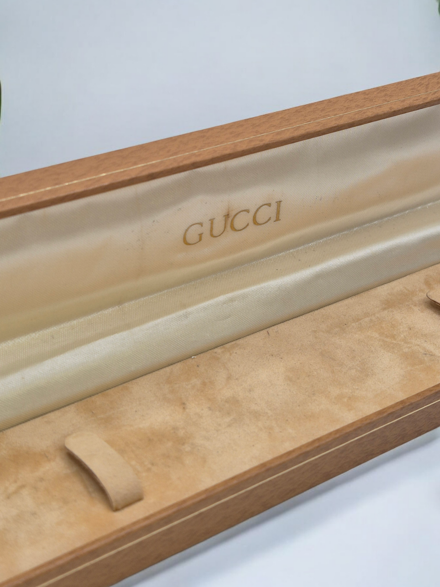 Vintage Gucci Watch box 1980s Horsebit design