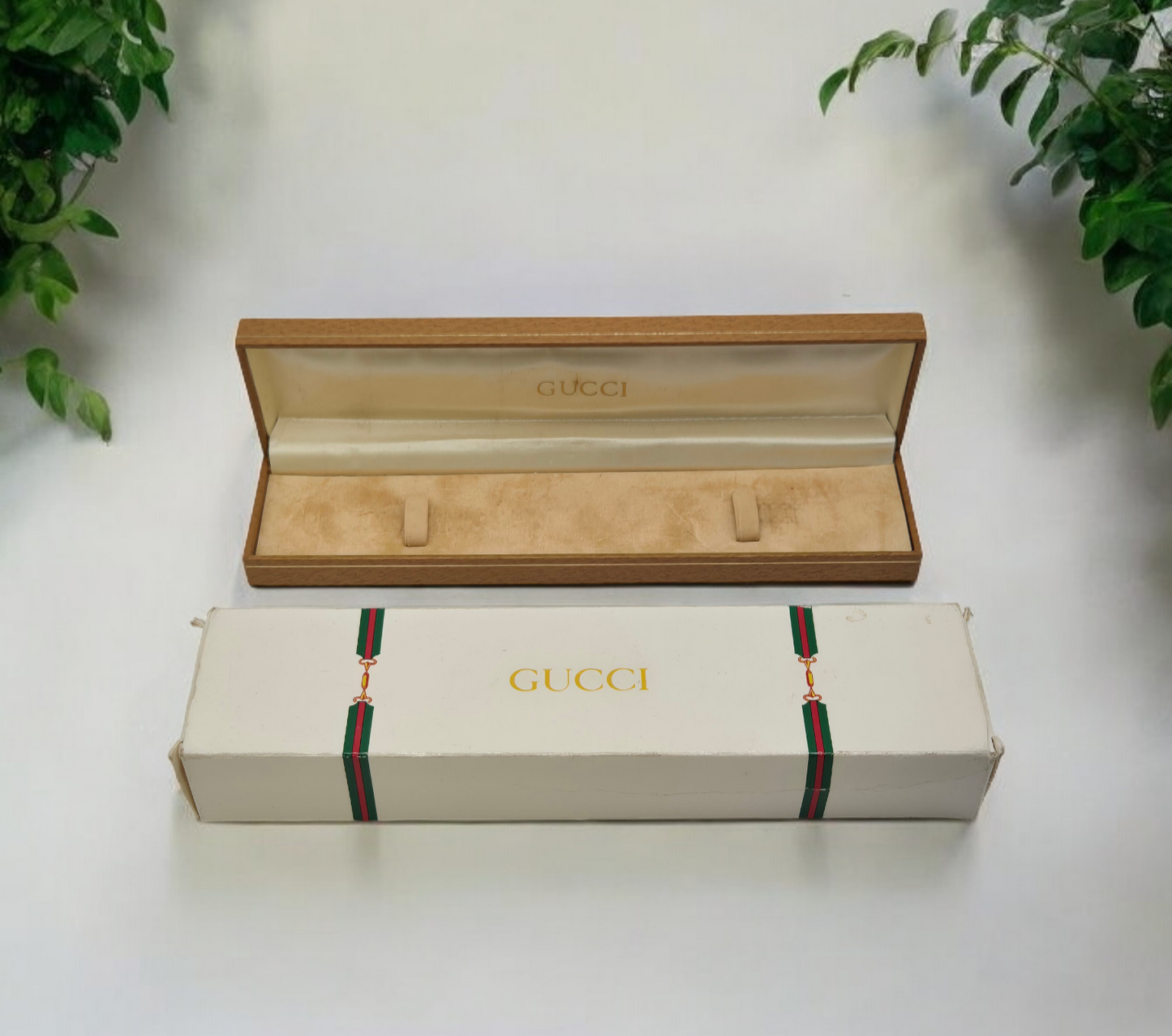 Vintage Gucci Watch box 1980s Horsebit design