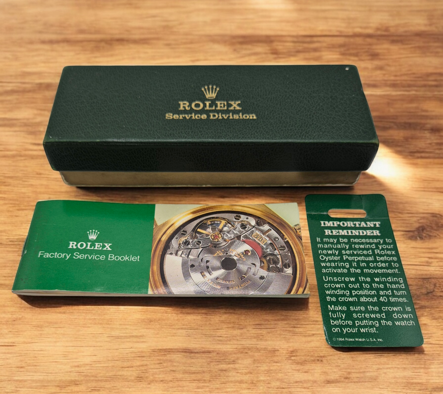 Vintage Rolex USA watch Service box