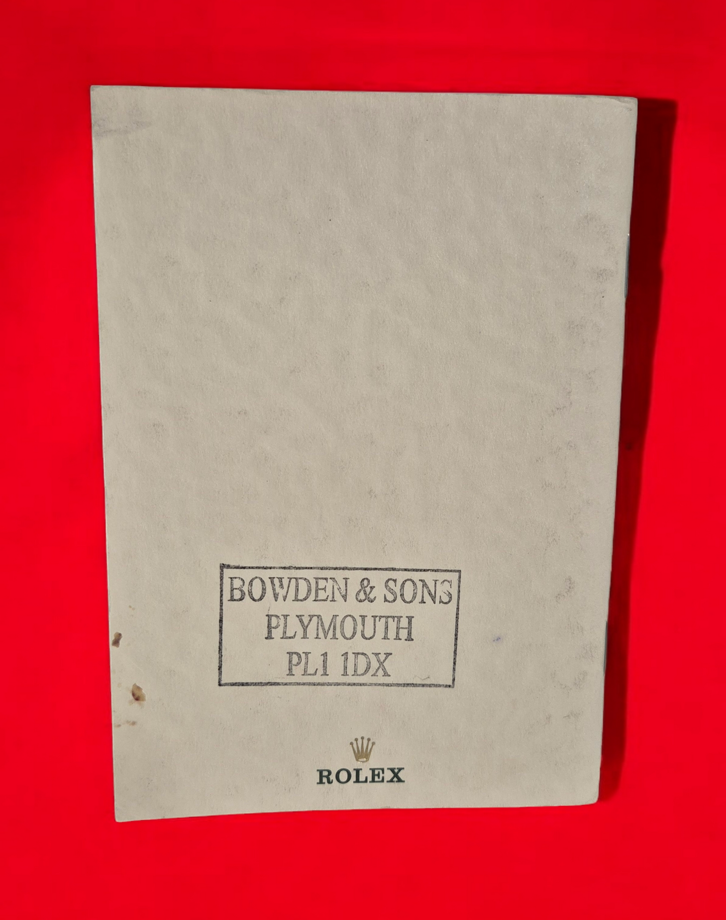 Rolex Brochure & Price list July 2001