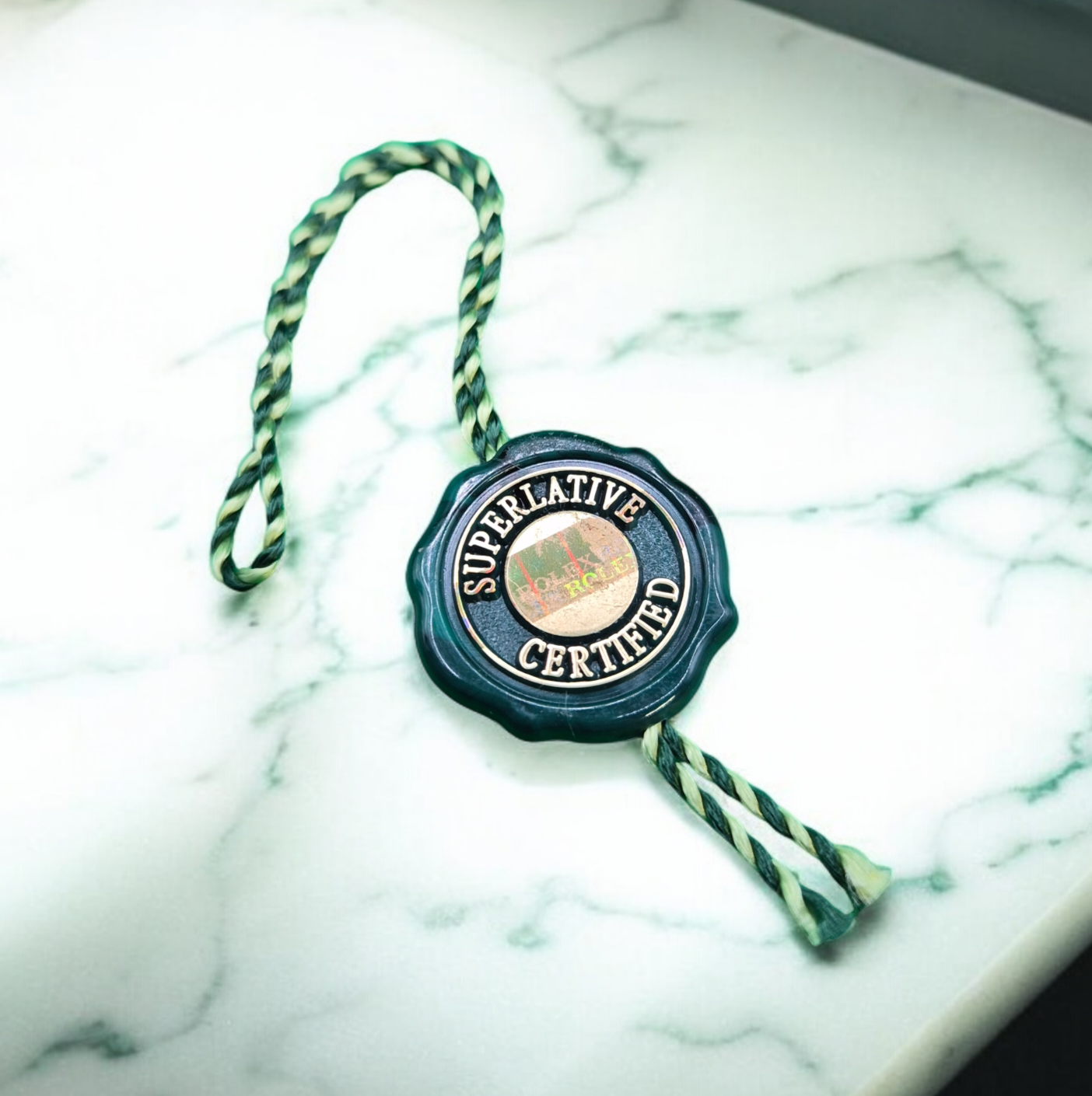 Rolex Green Swing tags 2015+ Hologram green seal