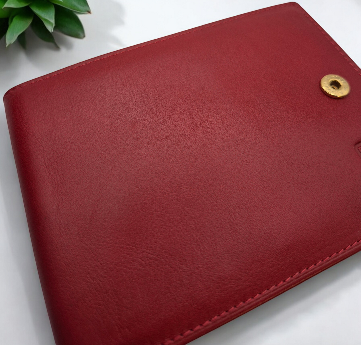 Rolex red leather wallet 60.02.55