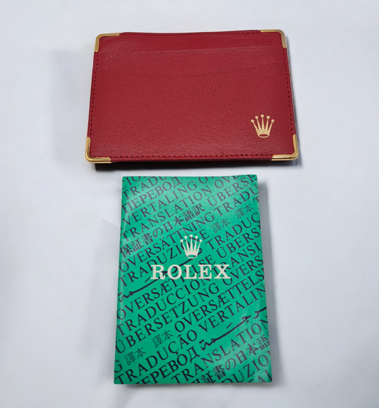 Rolex Document wallet red leather 0101.60.34 Circa 1990-2000s