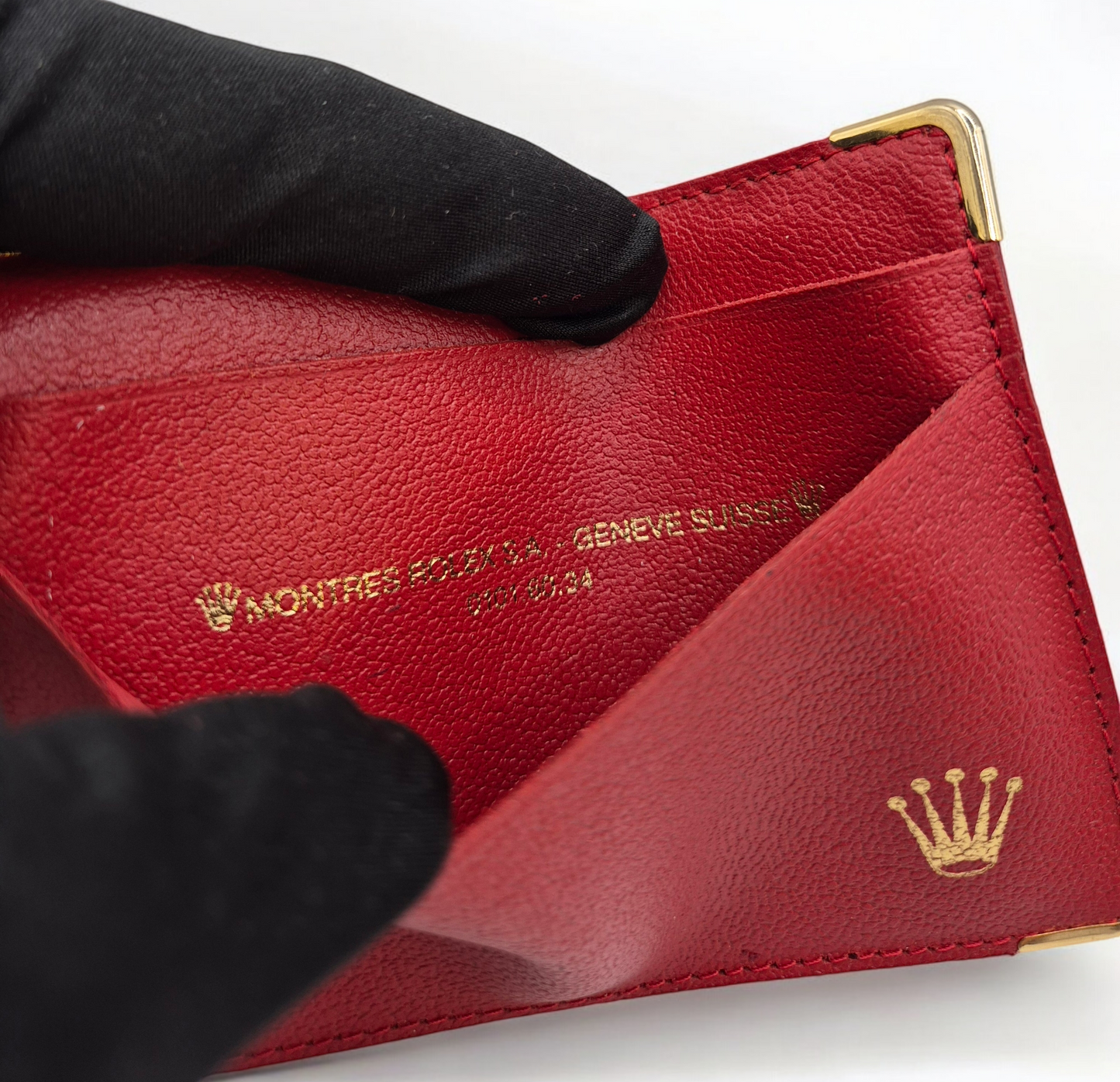 Rolex Document wallet red leather 0101.60.34 Circa 1990-2000s