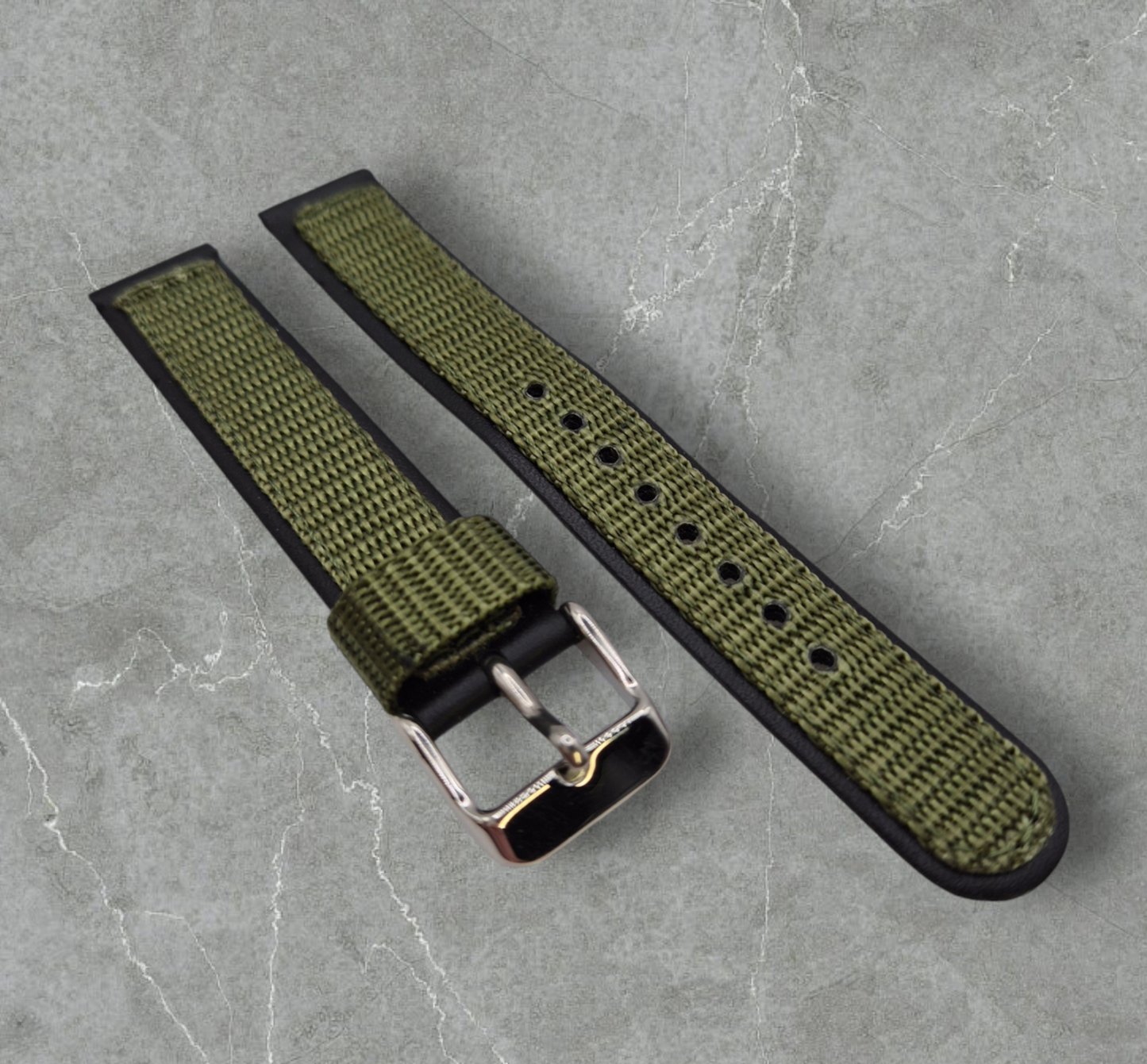 Apollo 16mm Fabric & Leather Watch strap