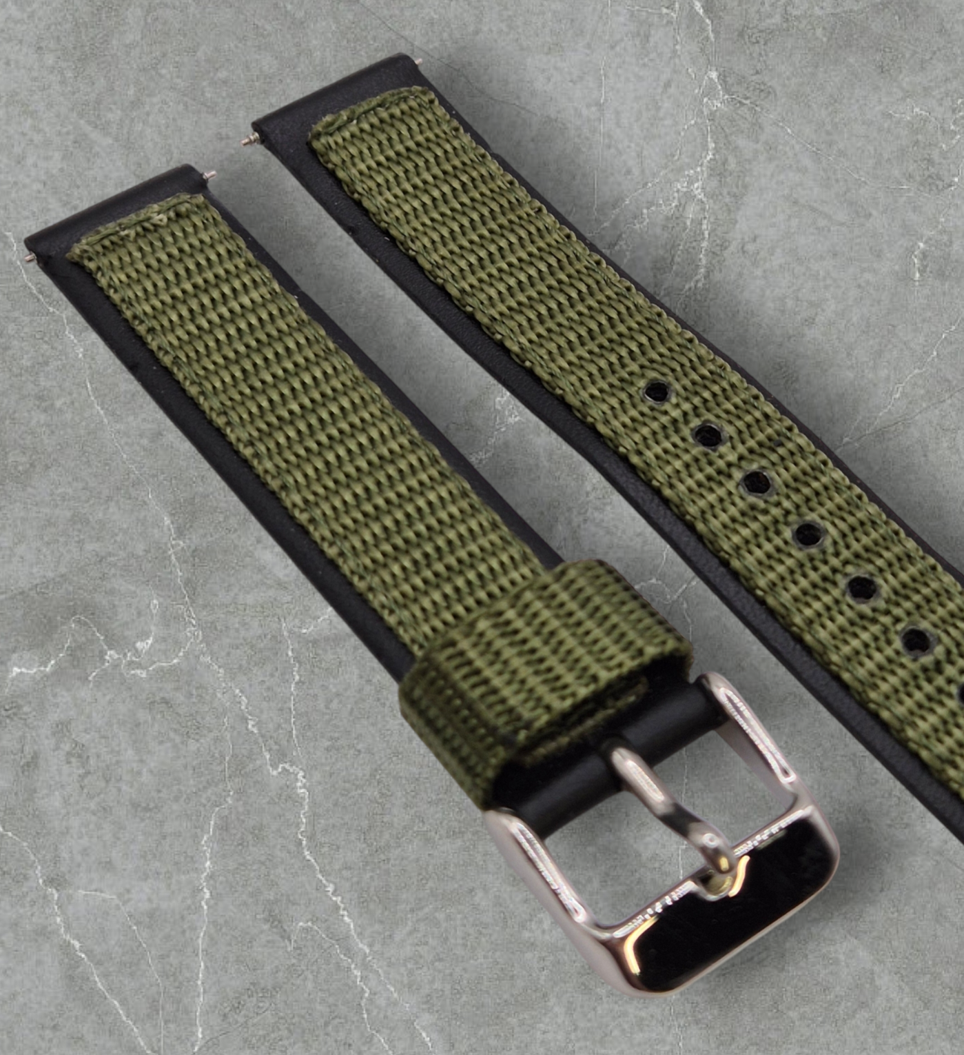 Apollo 16mm Fabric & Leather Watch strap