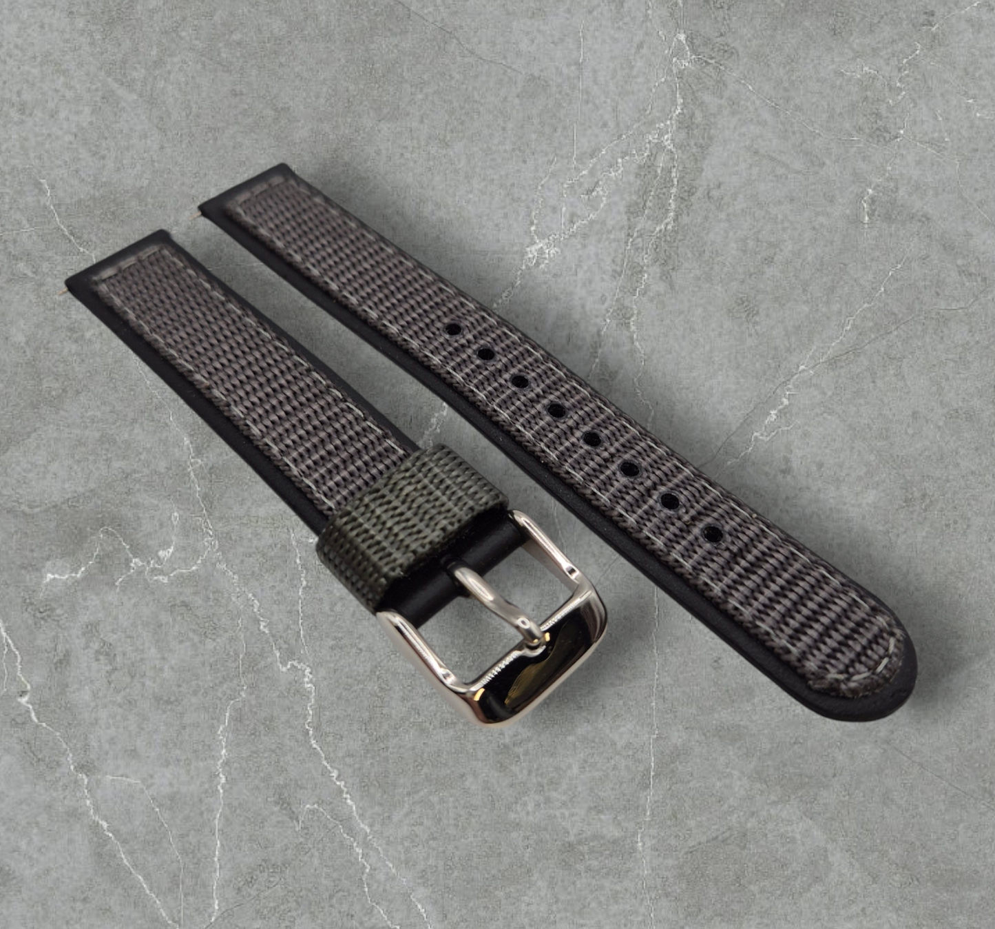 Apollo 16mm Fabric & Leather Watch strap