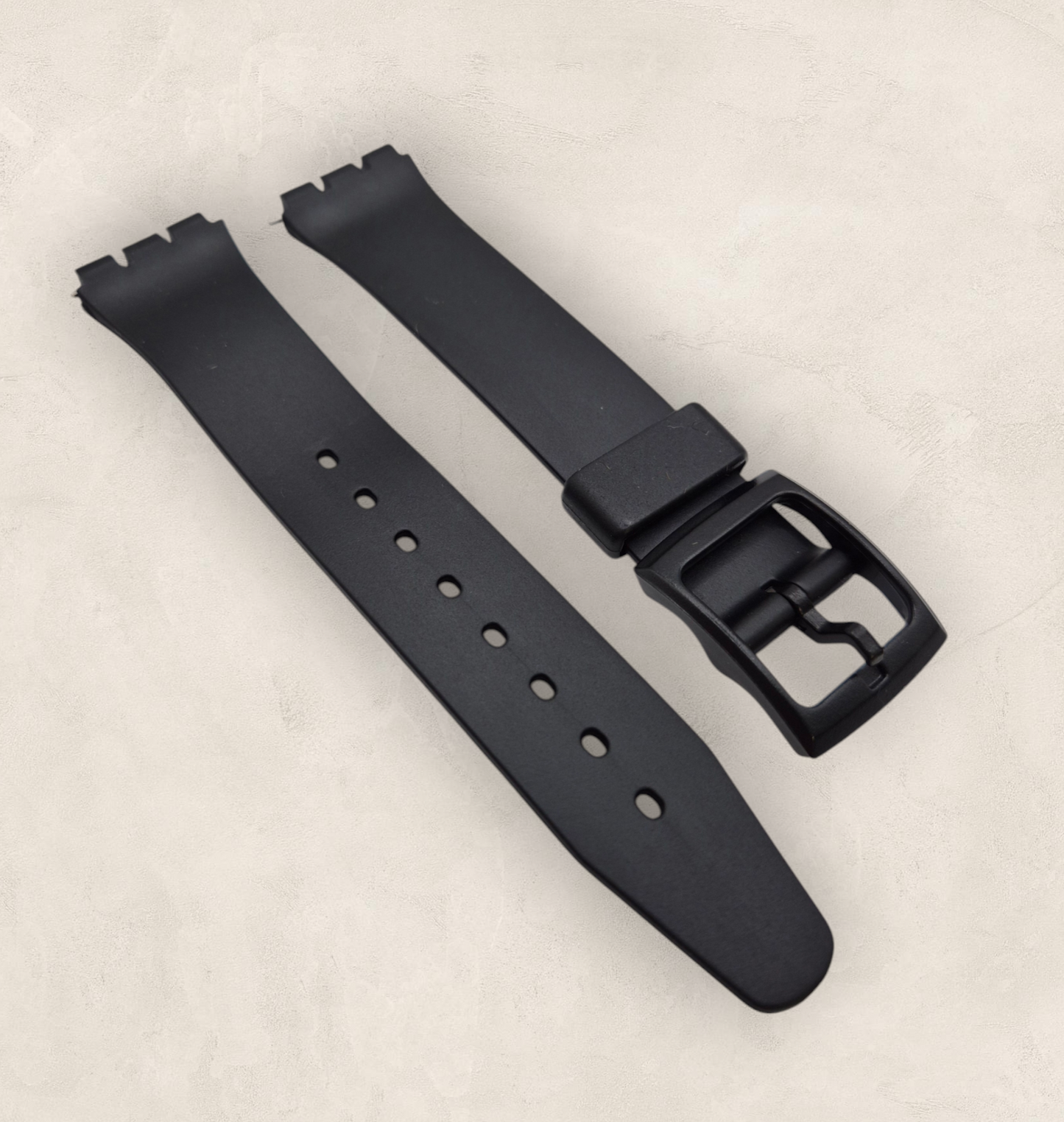 SWATCH style fitting resin watch strap 17mm wide