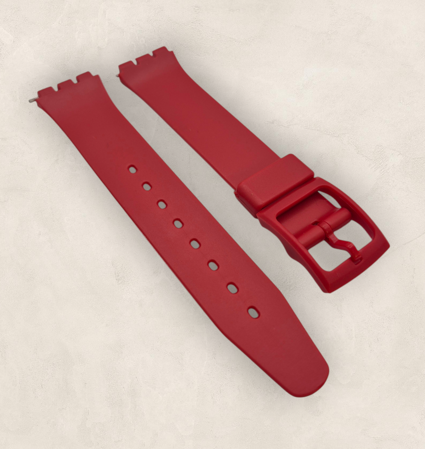 SWATCH style fitting resin watch strap 17mm wide