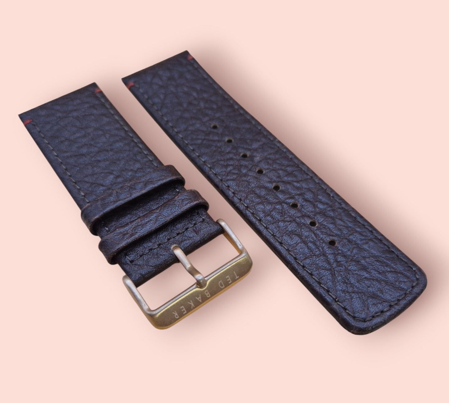 Ted Baker Brown leather strap 28.5mm Camel grain