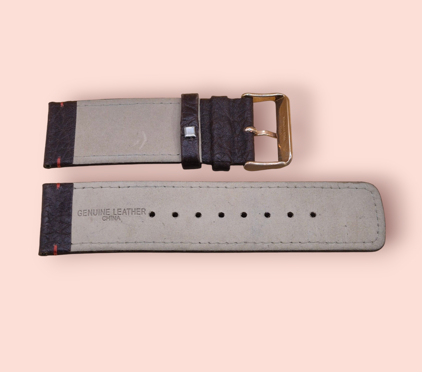 Ted Baker Brown leather strap 28.5mm Camel grain