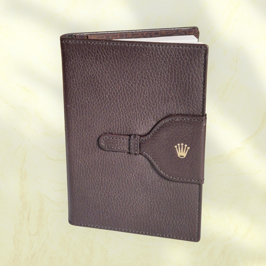 Rolex leather bound notebook A5 071.06.06 Circa 1990s