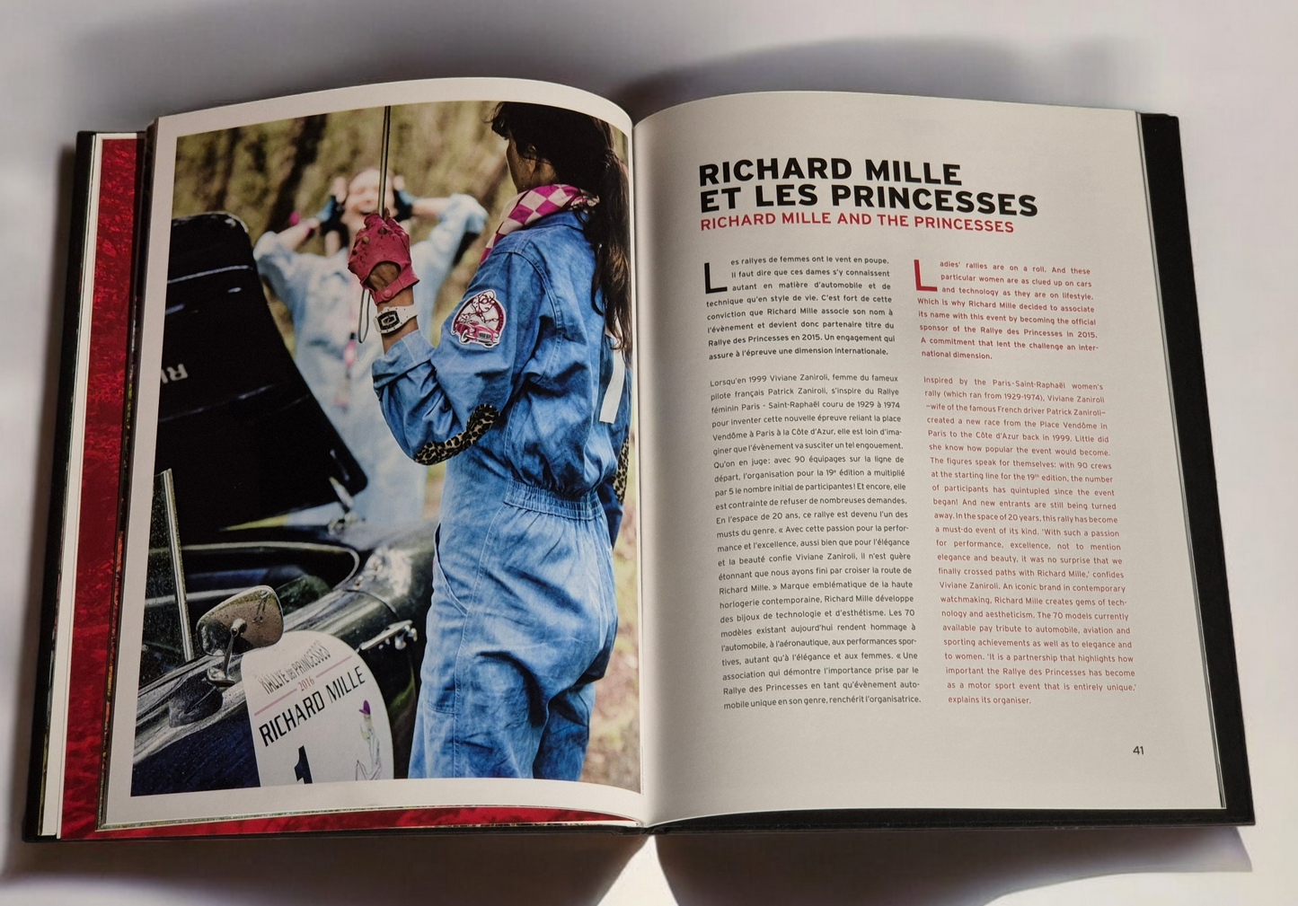 Richard Mille "Rallye Des Princesses" Book 2018 Womens rally picture book