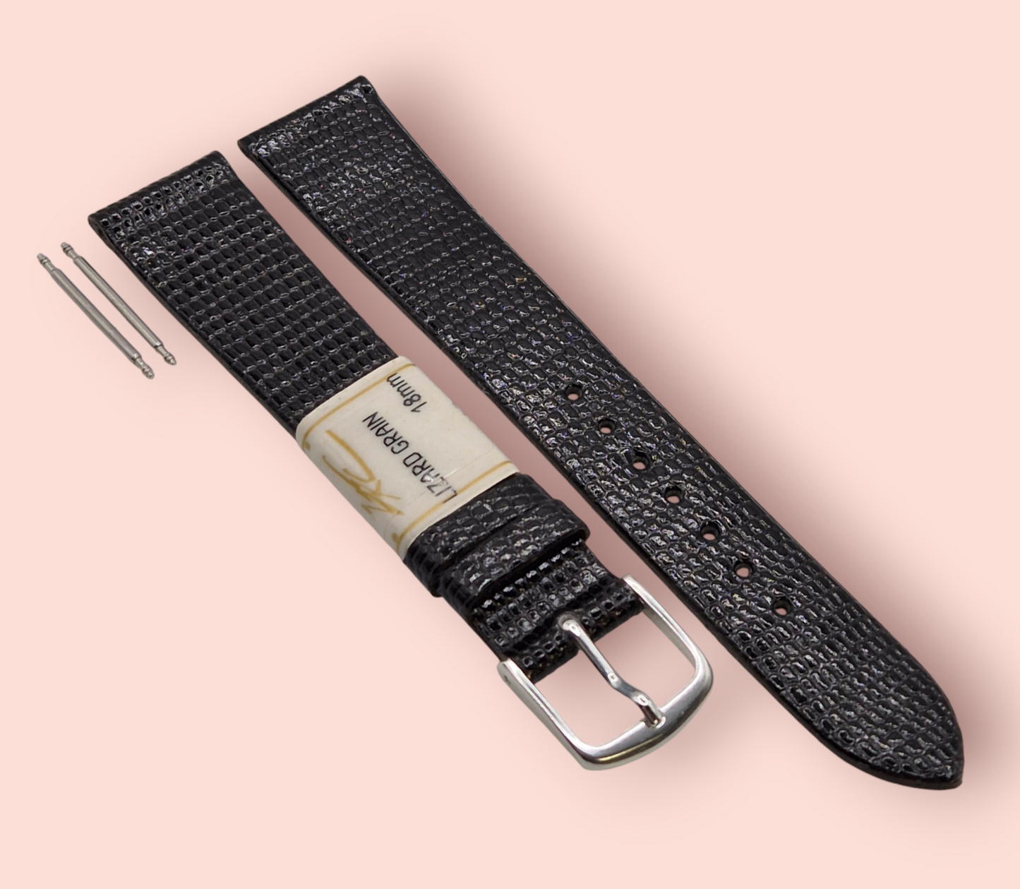 ZRC Dark Brown 18mm Watch strap Lizard Grain - 5780603