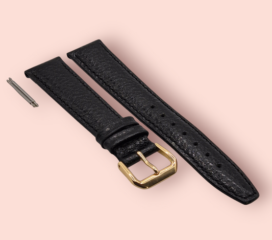 Condor Black 18mm Watch strap Buffalo Grain 074R01