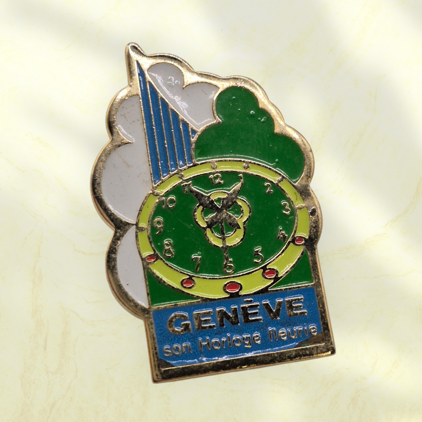 Swiss Horology & Citizen diver Pin badges selection of 4 - Used