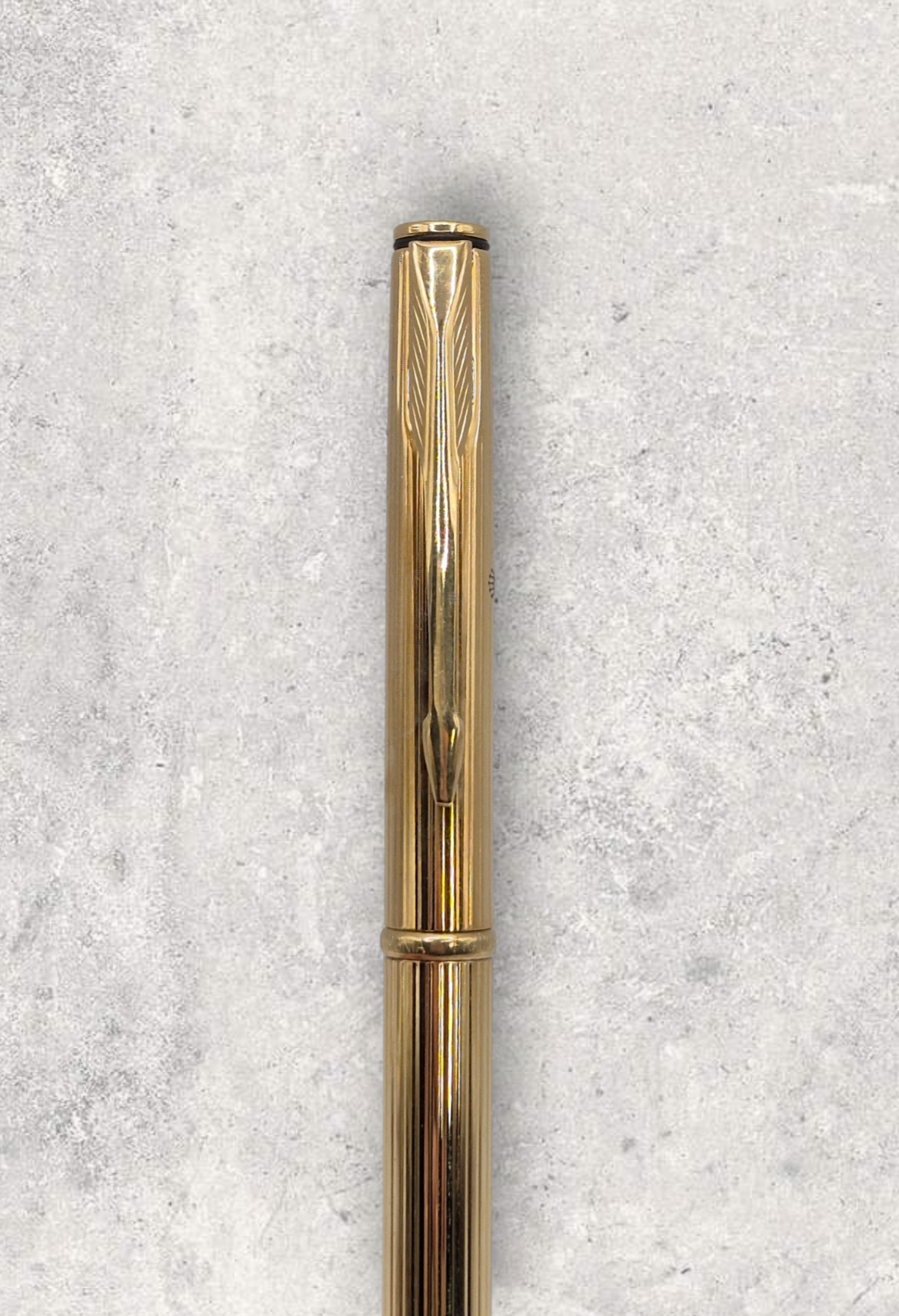 Rolex Ballpoint Pen by Parker Gold plated with Leather jubilee case Parker Insignia - Used