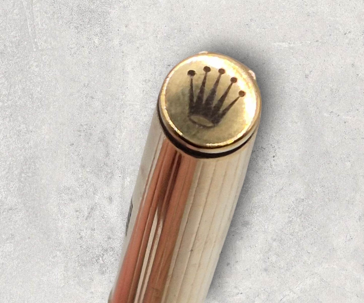 Rolex Ballpoint Pen by Parker Gold plated with Leather jubilee case Parker Insignia - Used