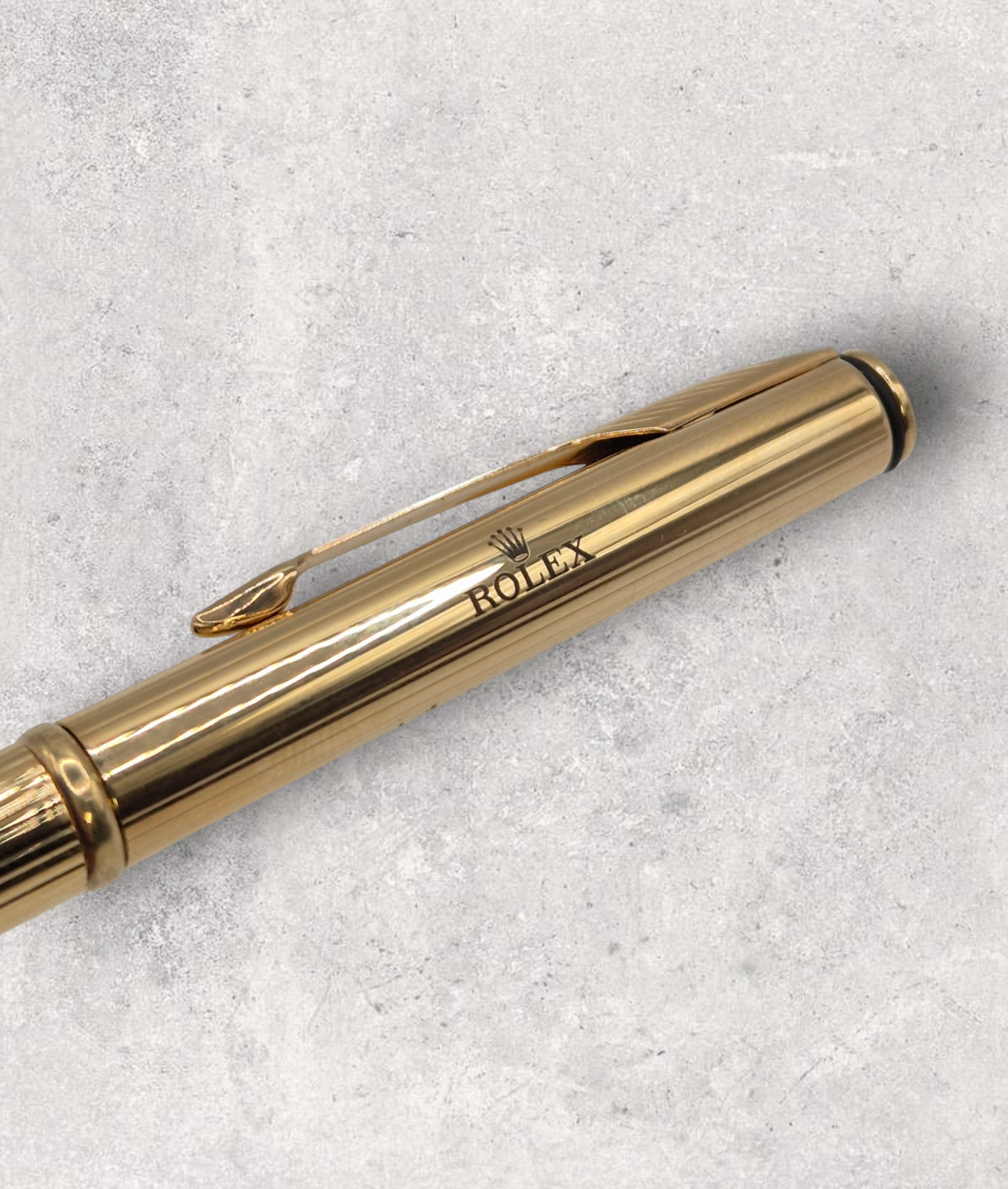 Rolex Ballpoint Pen by Parker Gold plated with Leather jubilee case Parker Insignia - Used