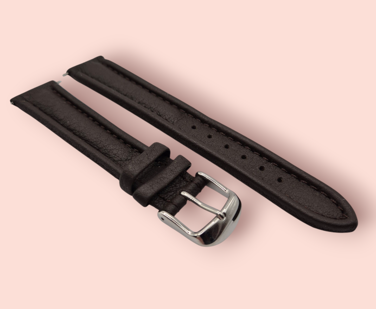 Apollo 18mm Leather Watch strap Thick Brown leather Heavy padding H4756193