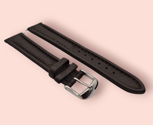Apollo 18mm Leather Watch strap Thick Brown leather Heavy padding H4756193