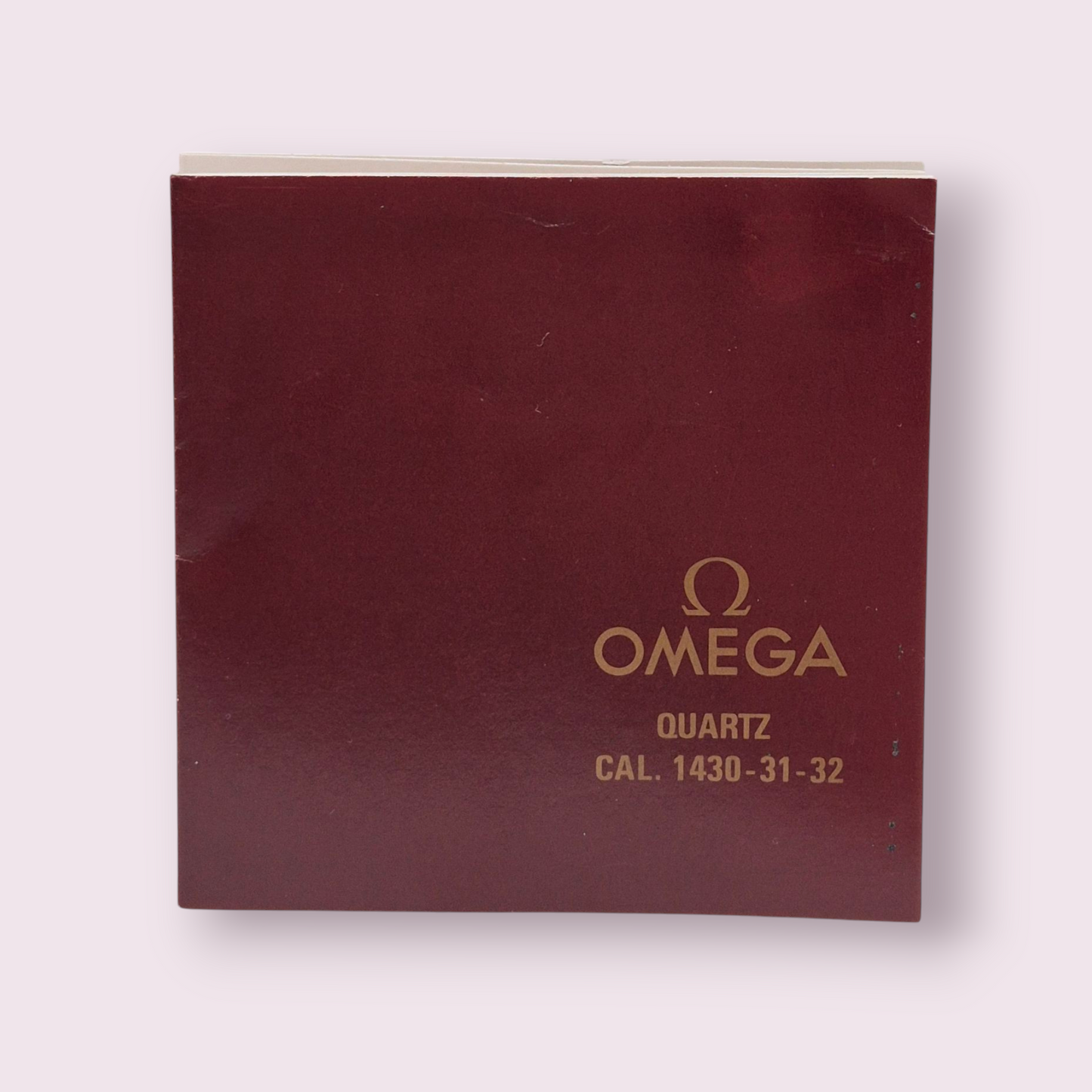 Omega Quartz Instruction Manual Cal. 1430-31-32