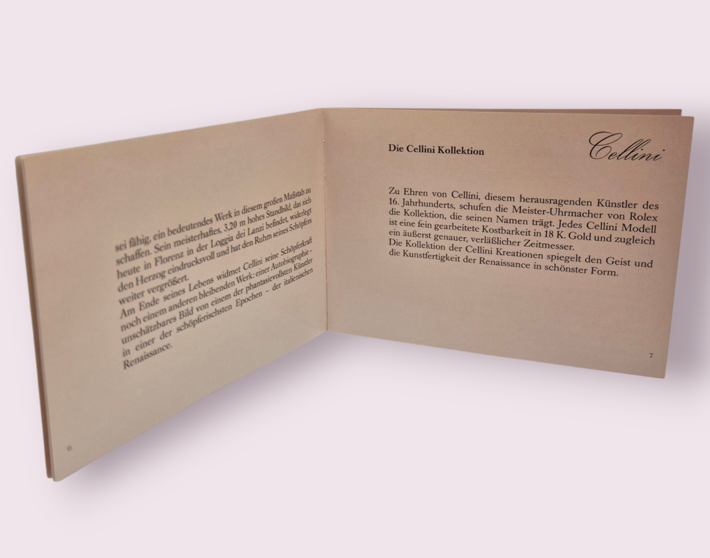 Rolex Cellini Instruction Manual 2004 (GERMAN LANGUAGE)