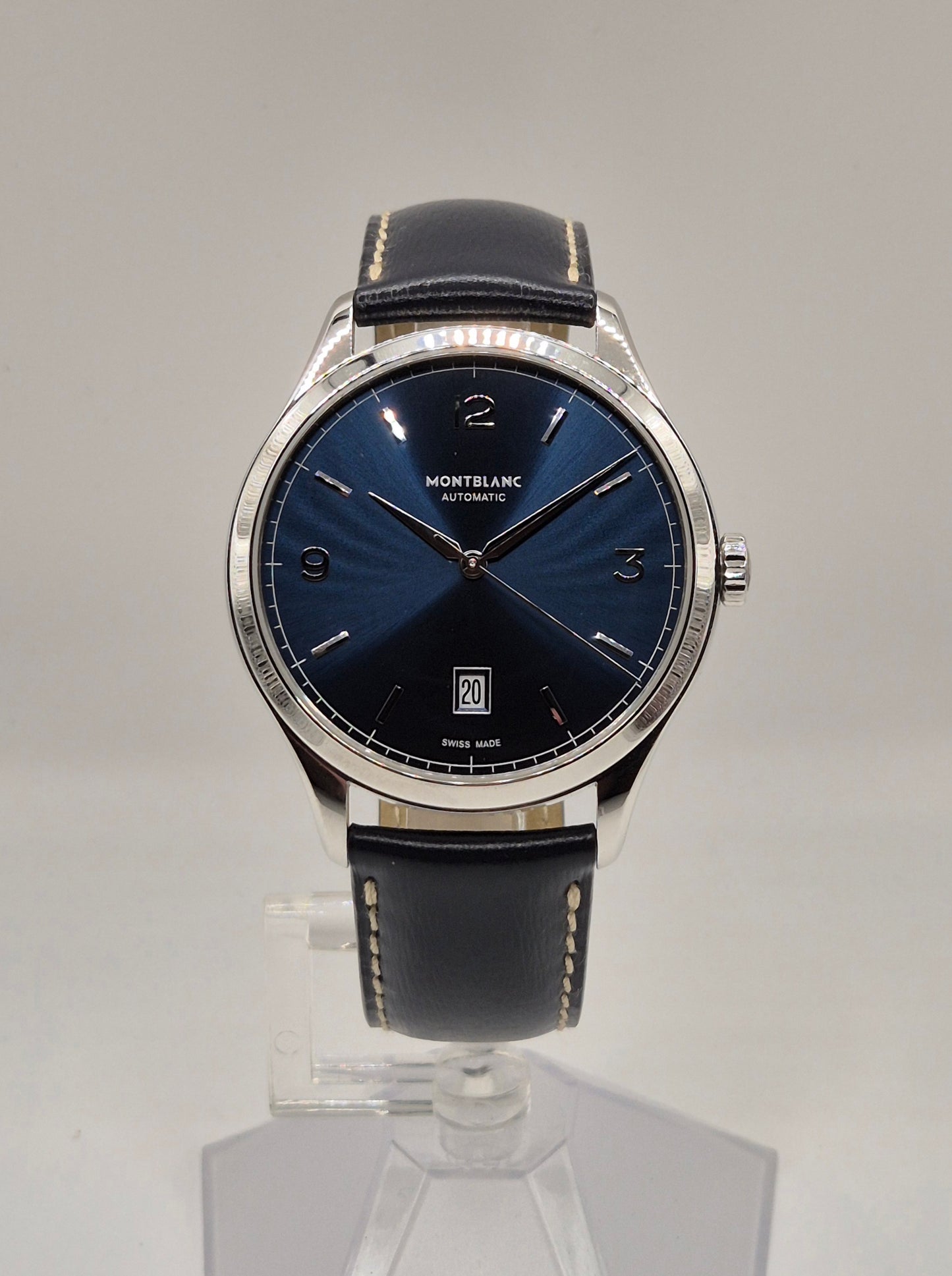 Montblanc Heritage Chronometre 7347 40mm Blue dial Box & Papers