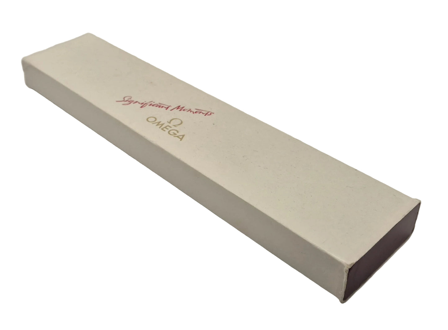 Vintage Omega watch box Long flat watch box Circa 1970s-1980s