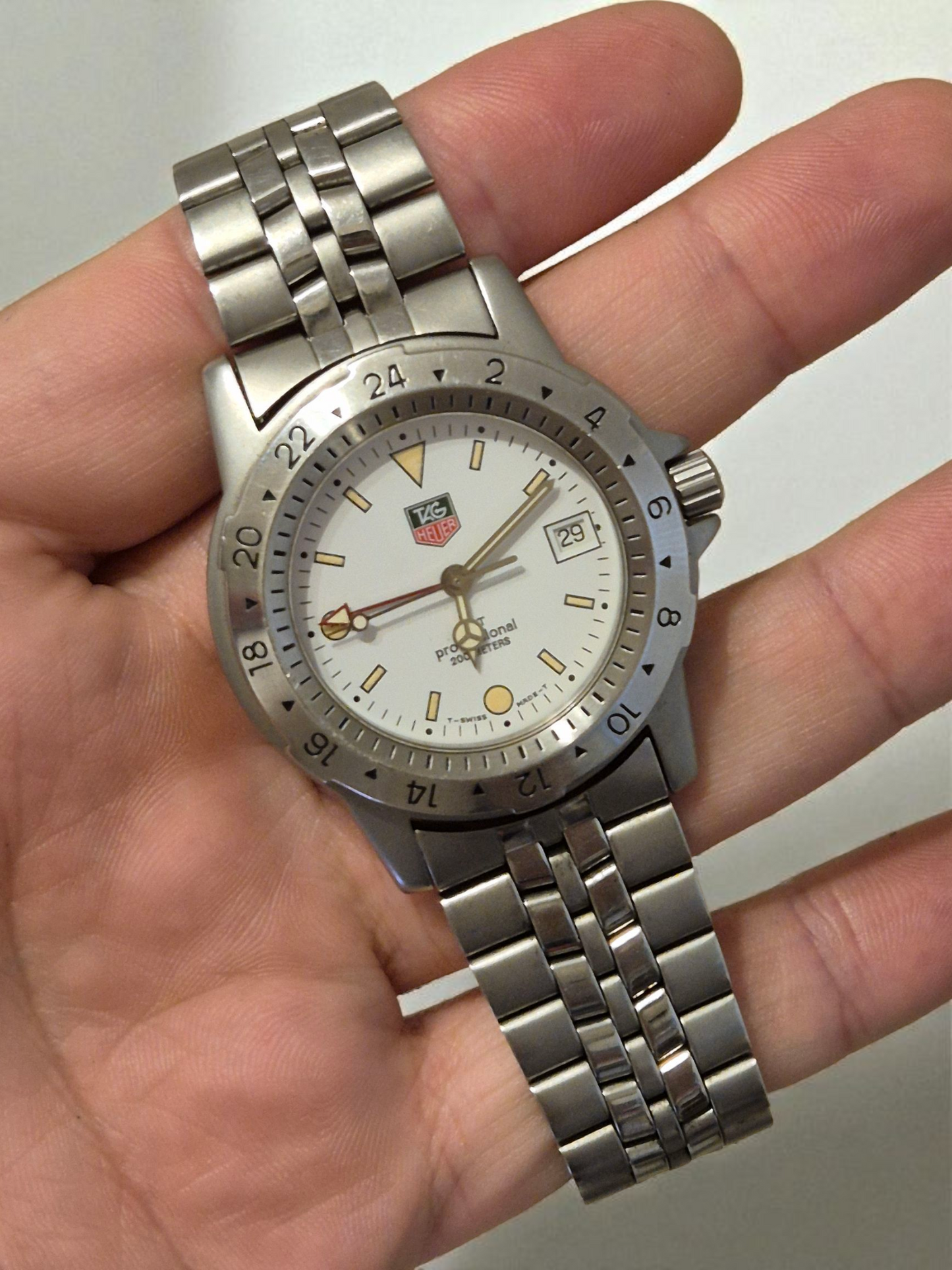 TAG Heuer WS1111 GMT 1500 Series Quartz Watch Box & Papers 1994